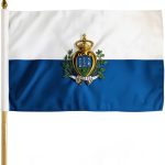 San Marino Wooden Stick Flag Outdoor Decor Super Polyester-0