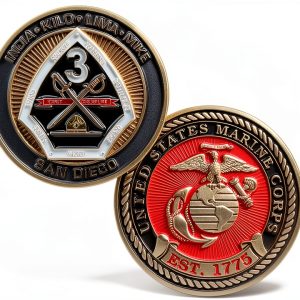 U.S. Marine Corps Challenge Coin Brass Collectible Military-0