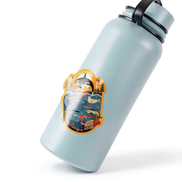 Lantern Press Waterproof Sticker Animals Decal Laptop Car-1