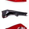 Cuztom Tuning Front Bumper Lip Splitter ABS Red Black-3