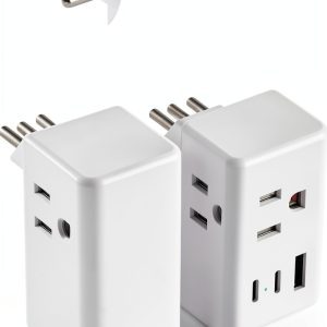MIFASOPOWER Italy Travel Plug Adapter USB Charging Outlet-0