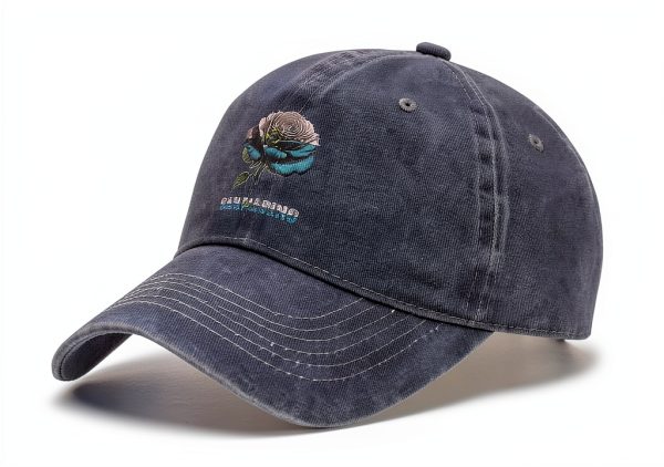 Vintage San Marino Flag Rose Flower Baseball Cap Unisex-5