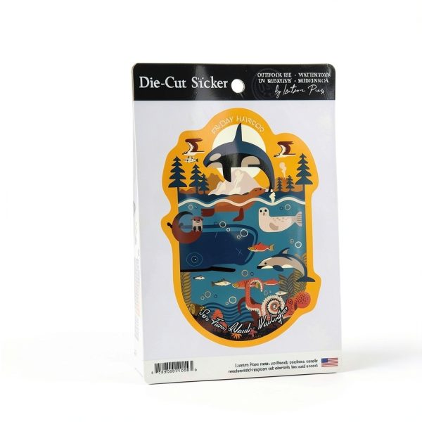 Lantern Press Waterproof Sticker Animals Decal Laptop Car-4