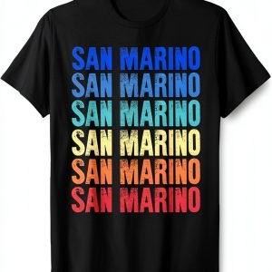 San Marino T Shirt Colorful Design Lightweight Mens Wear-0