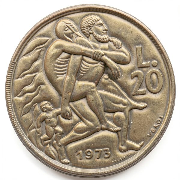 1973 DE Copper Coin Fair Grade No Mint Mark Single Coin-0