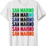 San Marino Everyday Tees Colorful Design Lightweight Mens-0
