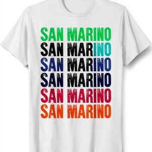 San Marino Everyday Tees Colorful Design Lightweight Mens-0