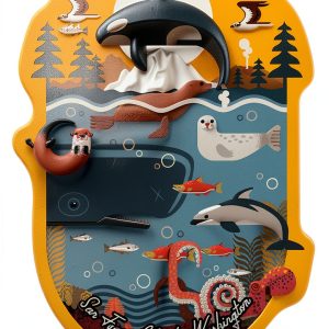 Lantern Press Waterproof Sticker Animals Decal Laptop Car-0