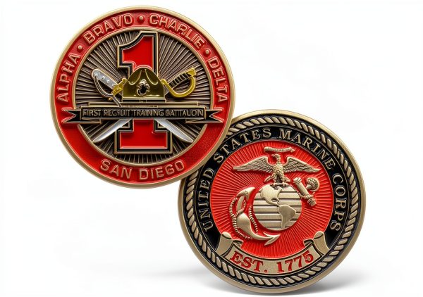 Marine Challenge Coin 3D Die Struck Collectible Coins For-0