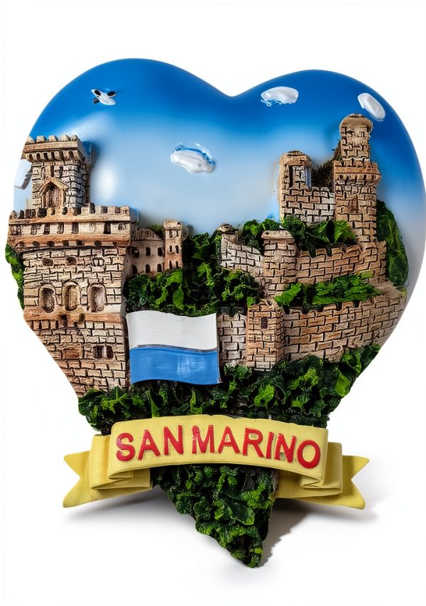 San Marino 3D Refrigerator Magnet MUYU Craft Resin Souvenir-0