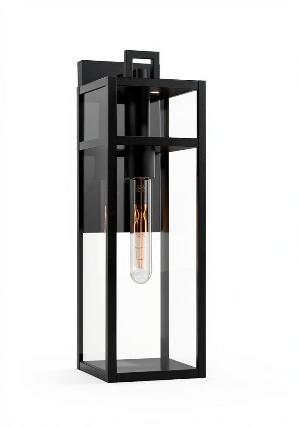 John Timberland Outdoor Wall Light Black Metal Contemporary-3