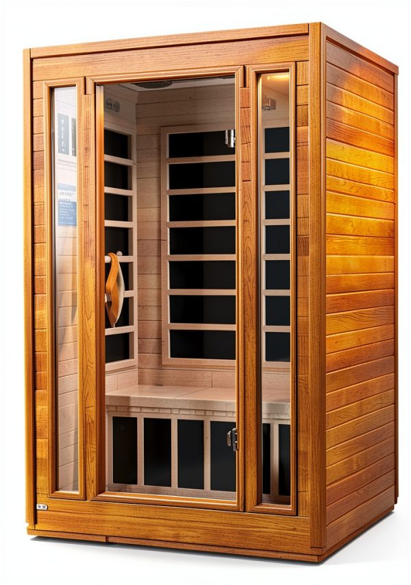 Hemlock Sauna 2 Person Bluetooth Music Carbon Heat Therapy-1