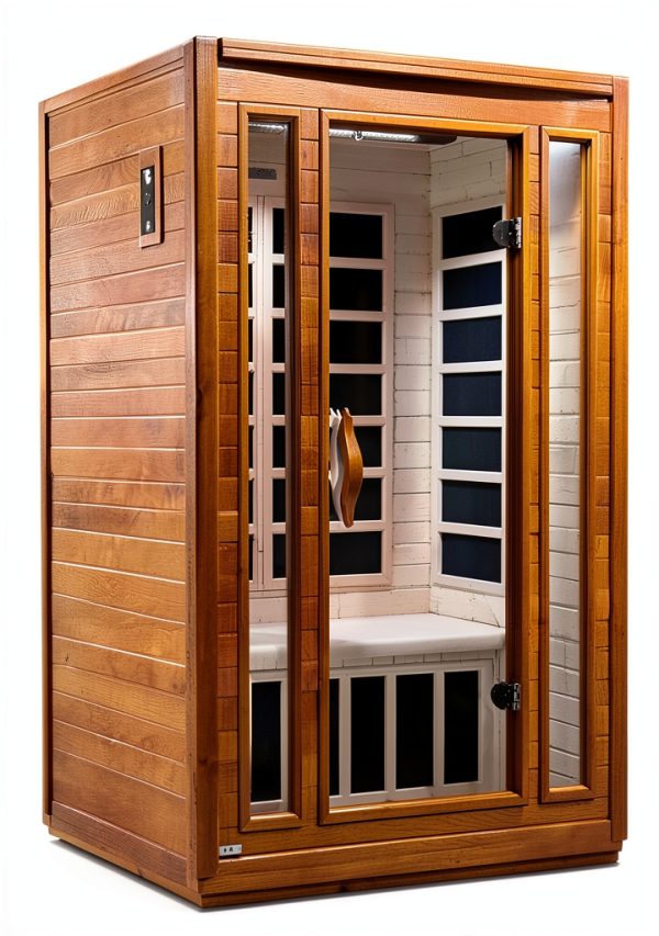 Hemlock Sauna 2 Person Bluetooth Music Carbon Heat Therapy-0