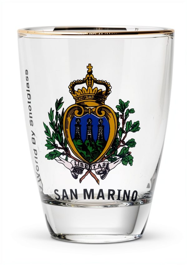 World By Shotglass San Marino Ceramic Shot Glass Souvenir-0