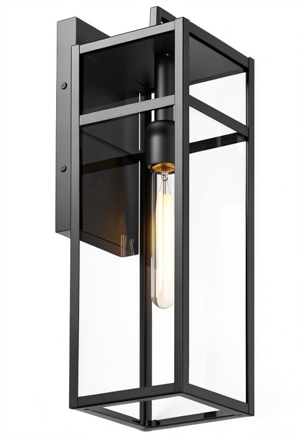 John Timberland Outdoor Wall Light Black Metal Contemporary-6