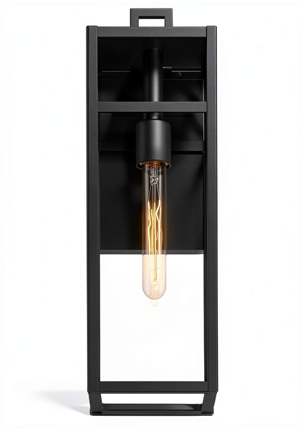 John Timberland Outdoor Wall Light Black Metal Contemporary-4