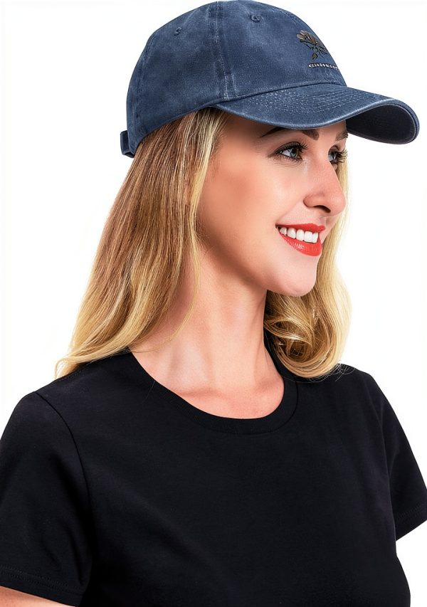 Vintage San Marino Flag Rose Flower Baseball Cap Unisex-7