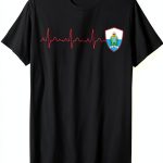 SAN MARINO Patriotic Apparel Red Heart Design Mens T-Shirt-0