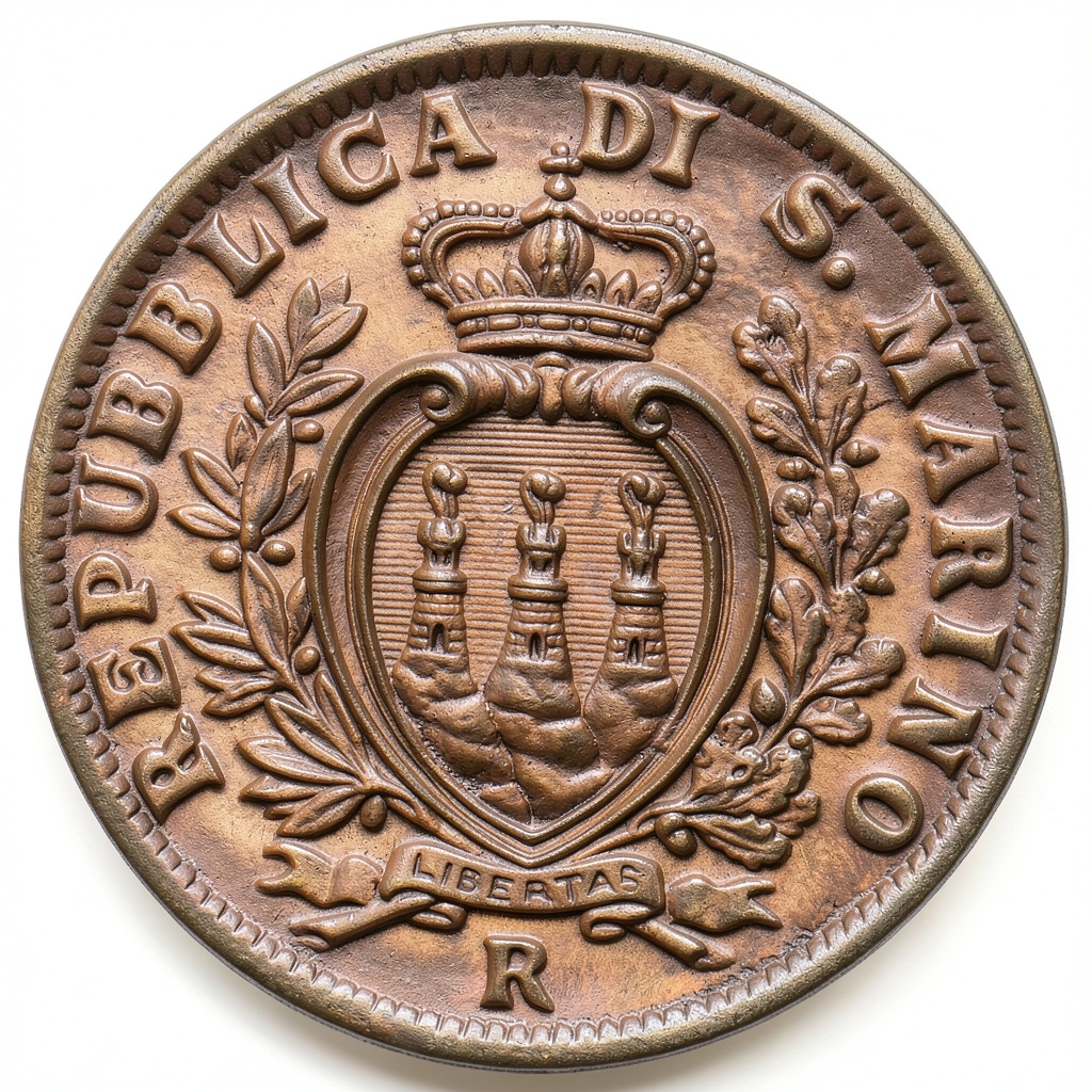 Close-up view of the 1936 DE copper coin showing its fair grade condition
