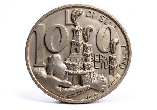 1991 San Marino 1000 Lire Silver Coin Collectors Numismatic-0