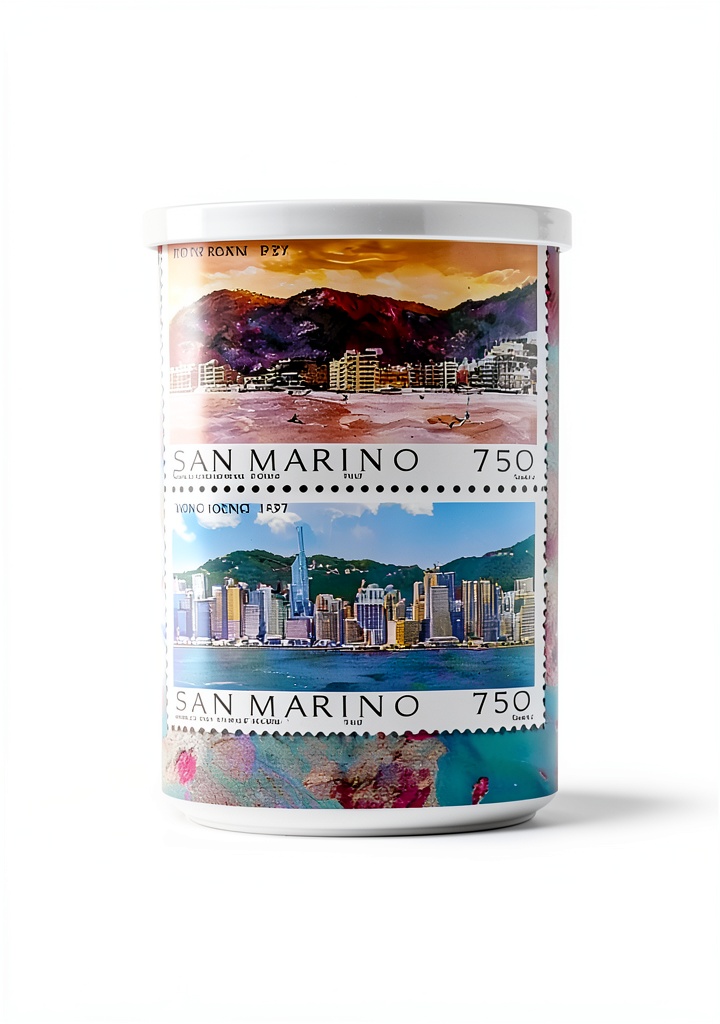 Prophila Collection San Marino Coin Display on a wooden desk
