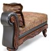Sofa Chaise Roundhill 60in Wide Coffee Brown-2