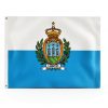 San Marino Flag KOSPOGO Sided Polyester 5x8-6