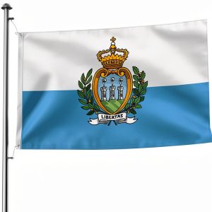 San Marino Flag KOSPOGO Sided Polyester 5x8-0