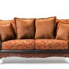 Roundhill Chocolate Traditional Sofa Living Room-0
