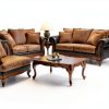Roundhill Chocolate Traditional Sofa Living Room-5