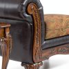 Sofa Chaise Roundhill 60in Wide Coffee Brown-4