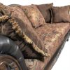Roundhill Chocolate Traditional Sofa Living Room-4